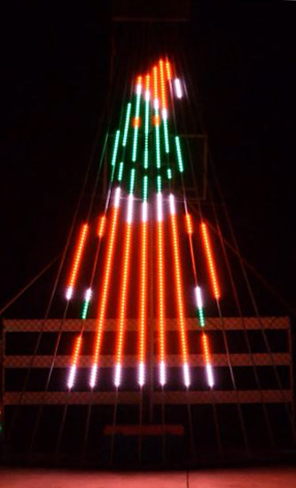 LIGHTORAMA SEQUENCE to ROCKIN' AROUND THE CHRISTMAS TREE for 12 CCR PIXEL TREE 